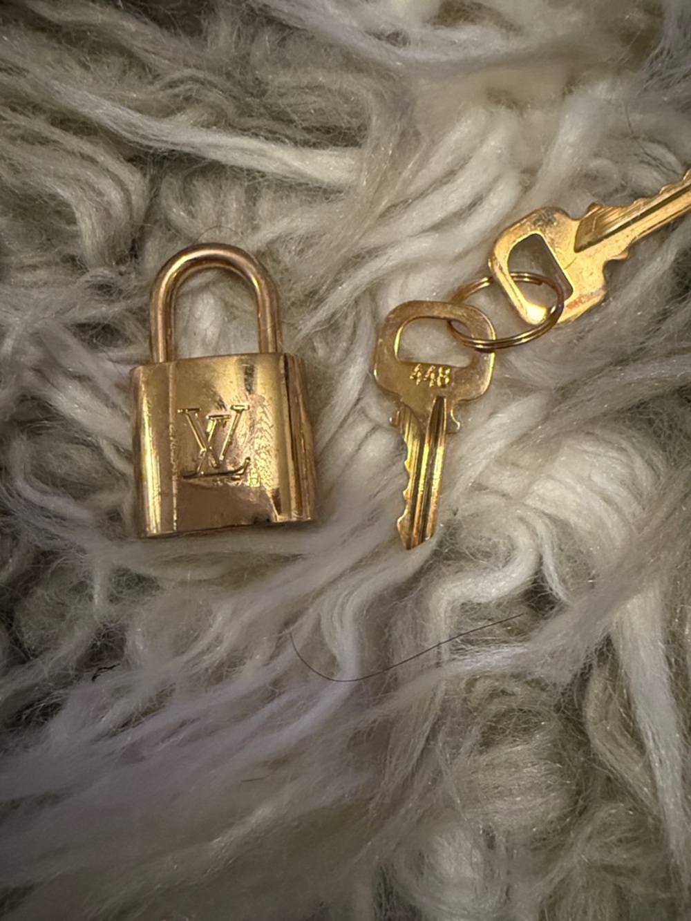 LV Gold-tone Padlock with Matching Keys